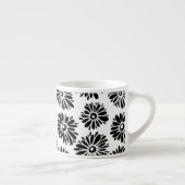 Tasse Expresso Funky Black et blanc floral (Droite)
