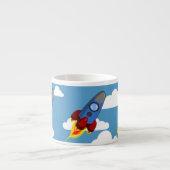 Tasse Expresso Fusée céleste (Devant)