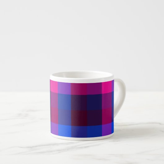 Tasse Expresso Fusion de mosaïque néon (Devant droit)