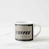Tasse Expresso Future SciFi Space, Black Frames on Beige (Droite)