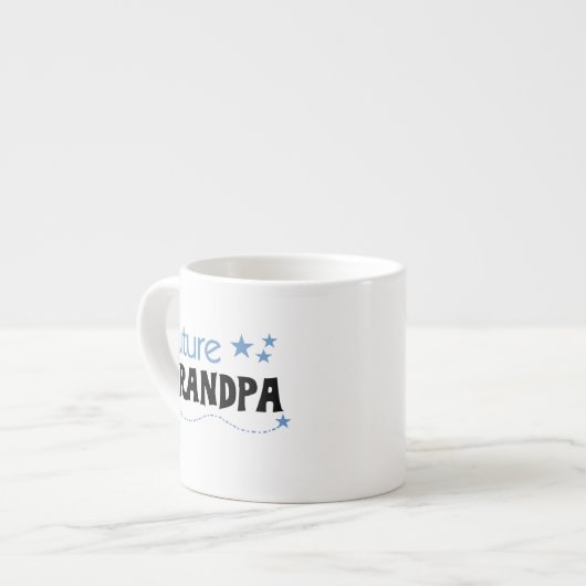Tasse Expresso Futurs T-shirts et cadeaux de grand-papa (Devant gauche)