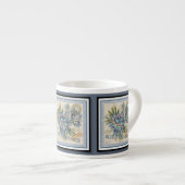 Tasse Expresso G Bureau de création Fleur bleue (Devant droit)