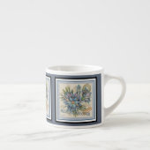 Tasse Expresso G Bureau de création Fleur bleue (Droite)