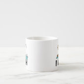 Tasse Expresso Garçon je pêche (Devant)