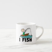 Tasse Expresso Garçon je pêche (Droite)