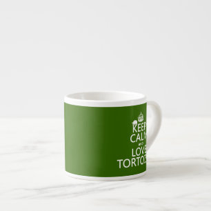 Tasse Expresso Gardez le calme et aimez les tortues (toute