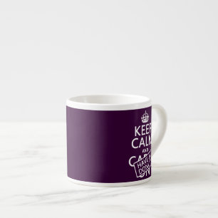 Tasse Expresso Gardez le calme et ayez un beignet