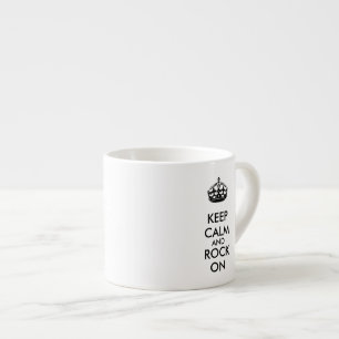 Tasse Expresso Gardez le calme et basculez sur le papier
