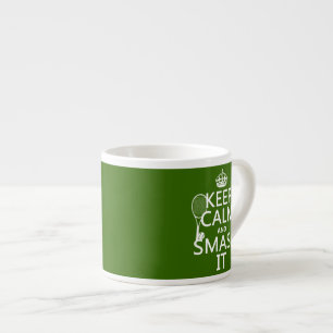 Tasse Expresso Gardez le calme et le fracas il (tennis) (toute