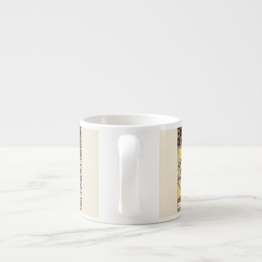 Tasse Expresso géant motif rétro assyrien (Dos)