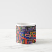 Tasse Expresso Geo-Tech, abstrait (Devant)