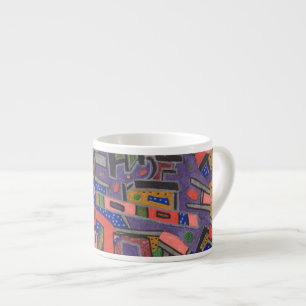 Tasse Expresso Geo-Tech, abstrait