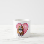 Tasse Expresso Ginger Cat Saint-Valentin (Devant)