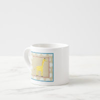 Girafe jaune avec Pois blancs