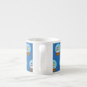 Tasse Expresso Globe de neige avec Snowman et Pine Tree (Dos)
