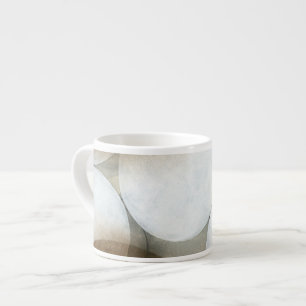 Tasse Expresso Globes blancs et cercles Brown