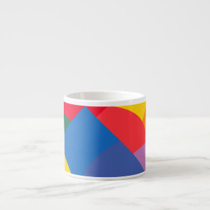 Tasse Expresso Gobelet de Jumbo, surface géométrique colorée