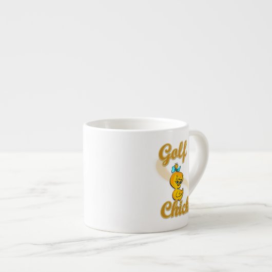 Tasse Expresso Golf Chick (Devant droit)