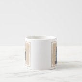 Tasse Expresso Gordon Setter Peinture - Joli art original chien (Devant)