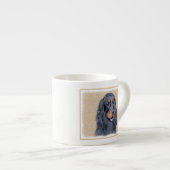 Tasse Expresso Gordon Setter Peinture - Joli art original chien (Devant droit)