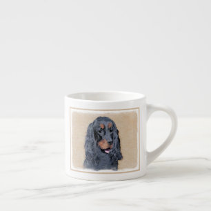 Tasse Expresso Gordon Setter Peinture - Joli art original chien