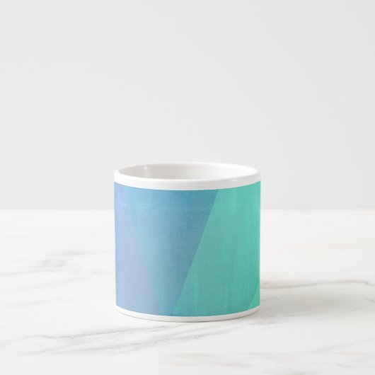 Tasse Expresso Gradation Blue Aqua & Turquoise (Devant)