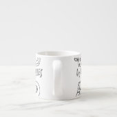 Tasse Expresso Graffiti mignon : Doodle Art Set. (Dos)