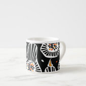 Tasse Expresso Graines Citrouilles stylisées : Conception transpa (Devant droit)