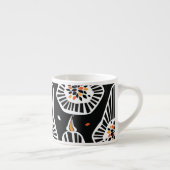 Tasse Expresso Graines Citrouilles stylisées : Conception transpa (Droite)