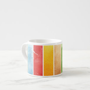 Tasse Expresso grand arrière - plan d'aquarelle - peintures 5