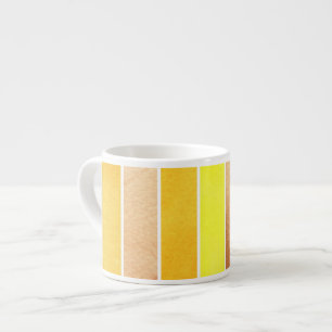 Tasse Expresso grand arrière - plan jaune d'aquarelle - aquarell