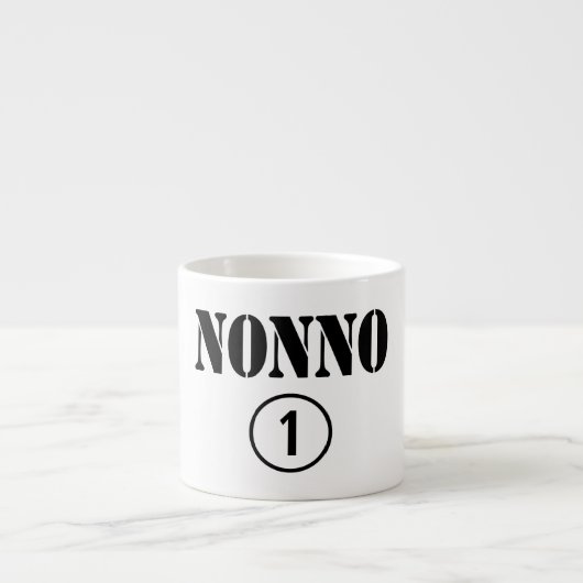 Tasse Expresso Grands-pères italiens : L'ONU de Nonno Numero (Devant)