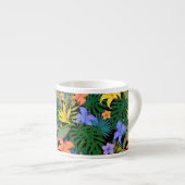 Tasse Expresso Graphique de fleur d'Aloha de Hawaii tropical (Devant droit)