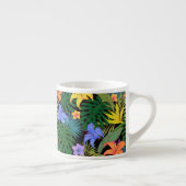 Tasse Expresso Graphique de fleur d'Aloha de Hawaii tropical (Droite)