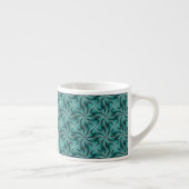 Tasse Expresso Graphique géométrique 3D pivotante Turquoise vert (Droite)