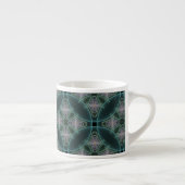 Tasse Expresso Graphique géométrique Turquoise moderne (Droite)