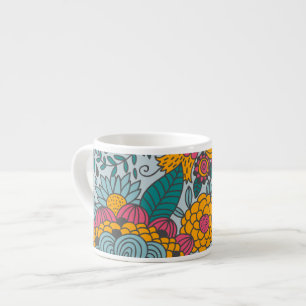 Tasse Expresso Gras Floral et vignes