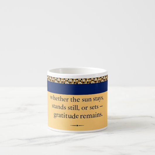 Tasse Expresso Gratitude demeure : une bénédiction pour chaque sp (Devant)