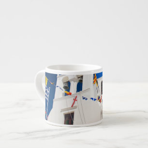 Tasse Expresso Grèce et île grecque de Santorini ville d'Oia 4