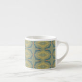 Tasse Expresso Greenish Retro Vintage Pattern (Droite)