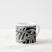 Tasse Expresso Grille rouillée en gris (Devant droit)