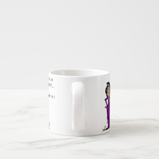 Tasse Expresso Grim Reaper Humour d'anniversaire (Dos)