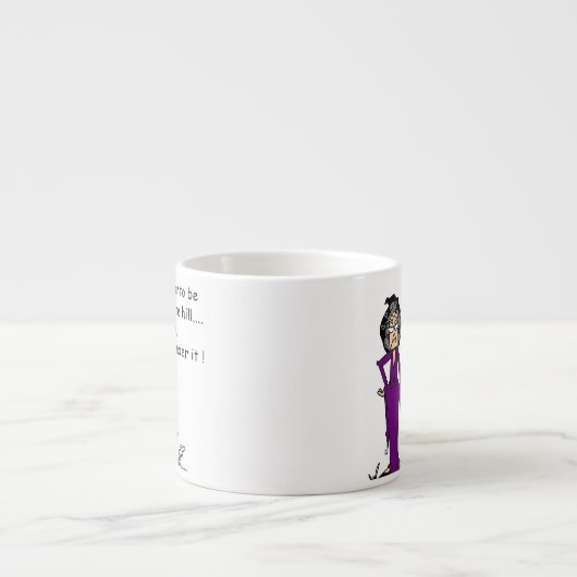 Tasse Expresso Grim Reaper Humour d'anniversaire (Devant)