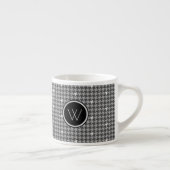 Tasse Expresso Gris avec Houndstooth Accent Argent Bouge de spéci (Droite)