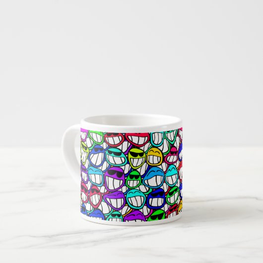 TASSE EXPRESSO GROUPE D'FACES COOL (Devant gauche)