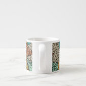 Tasse Expresso Grunge Abstrait : Conception Motif transparente. (Dos)