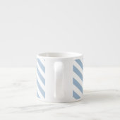 Tasse Expresso Grunge bleu-clair Chevron texturisé (Dos)