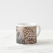 Tasse Expresso Guépard fâché (Devant droit)