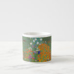 Tasse Expresso Gustav Klimt Fleur Jardin Cottage Nature<br><div class="desc">Un beau tableau de jardin - c'est un tableau classique de Gustav Klimt,  appelé Cottage Garden,  ou Bauergarten,  1907,  qui est un gros plan d'un jardin fleuri,  un tableau floral coloré.</div>