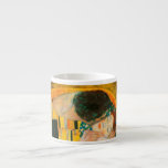 Tasse Expresso Gustav Klimt Le Baiser<br><div class="desc">Coupe d’Espresso avec peinture à l’huile de Gustav Klimt à la feuille d’or The Kiss (1908). Un homme et une femme, aux couleurs dorées brillantes, embrassent et embrassent avec amour dans un champ de fleurs. Un grand cadeau pour les amateurs d'art Art Nouveau et autrichien.</div>